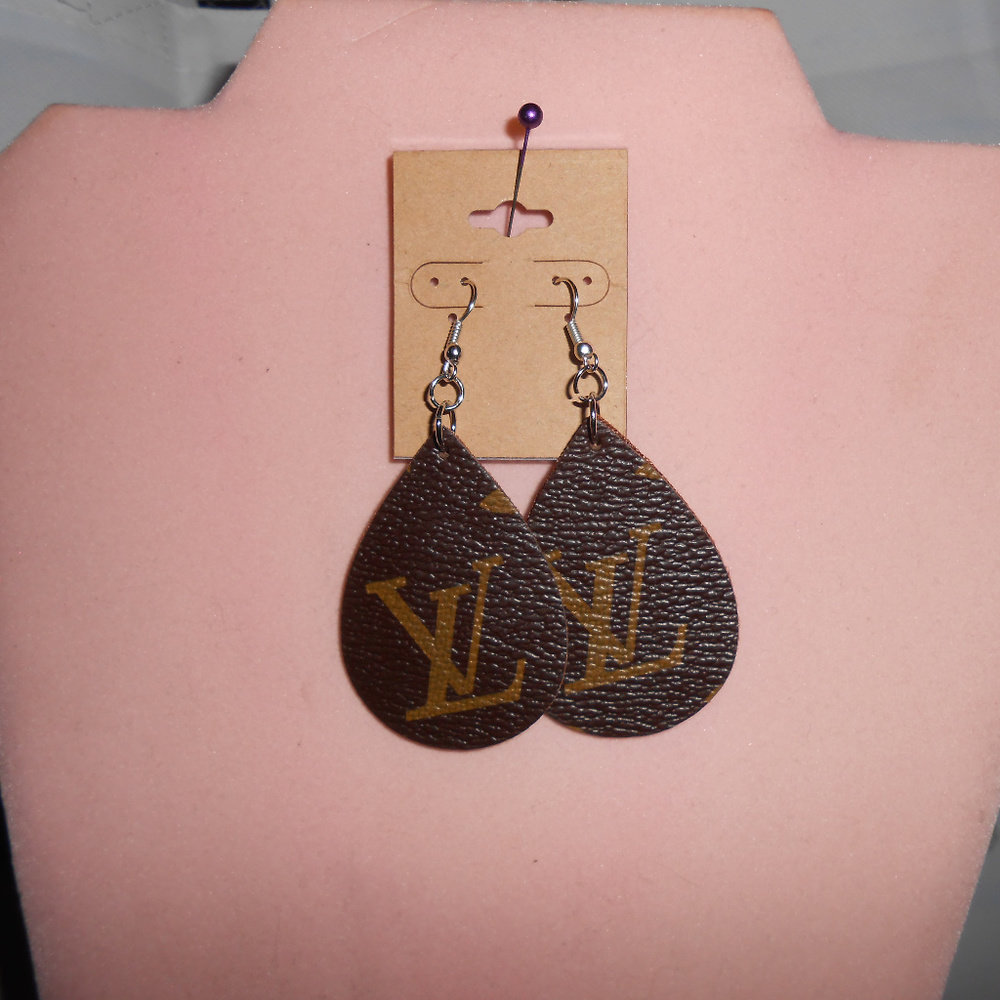 Louis Vuitton Teardrop earrings Repurposed